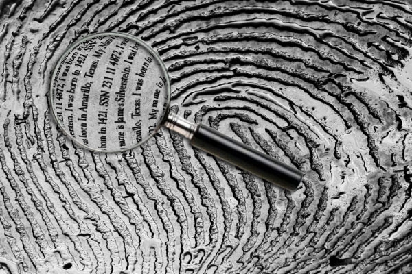 Creation of what fingerprints really say: Step 4